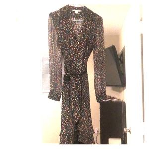 Cute and funky DVF wrap dress.